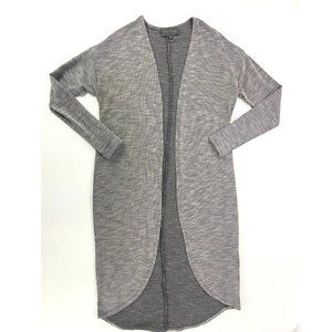 ANTHROPOLOGIE Sunday In Brooklyn Ribbed Long Sleeve Duster Open Front Cardigan S